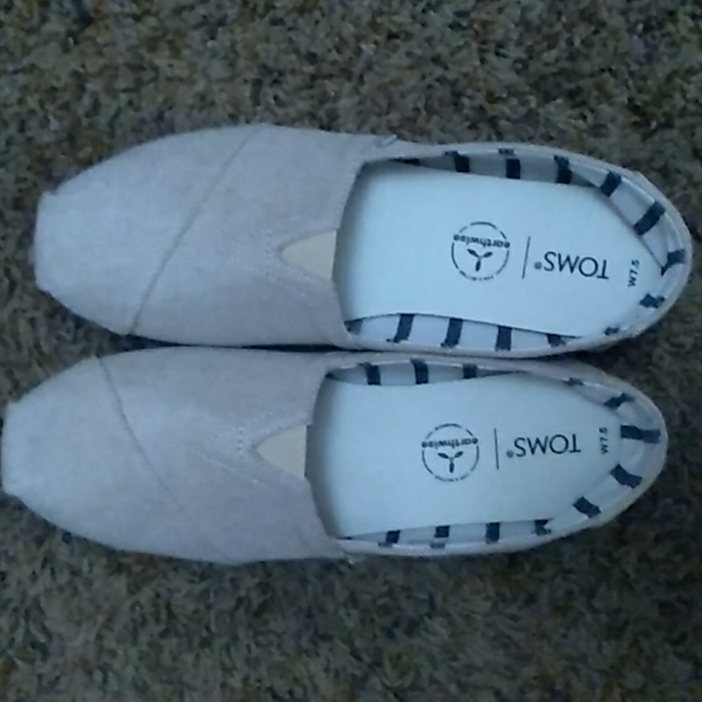 Tom's Alpargata Heritage Canvas, Size 7W, Color Natural